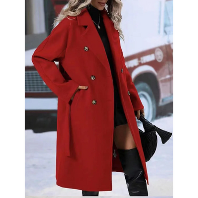 Victoria - Manteau en laine chaude | Élégant & Coupe-vent
