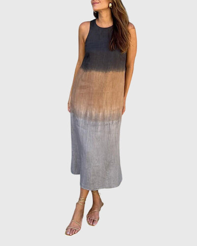 Sleeveless dress with a gradient