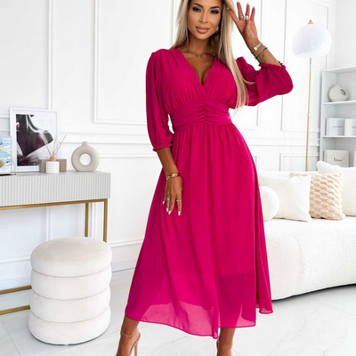 Claudine™ | Robe Légère en Chiffon Soyeux