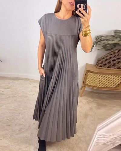 Élodie | Robe Maxi Plissée