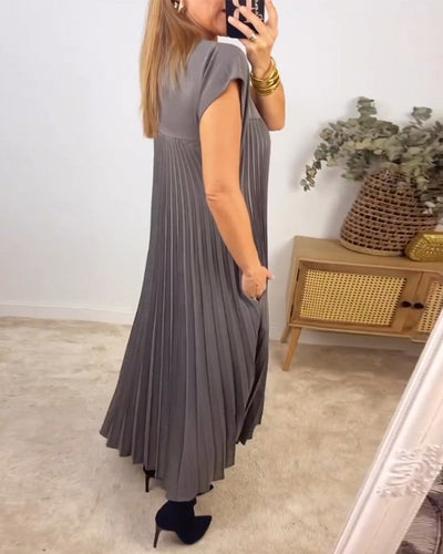 Élodie | Robe Maxi Plissée