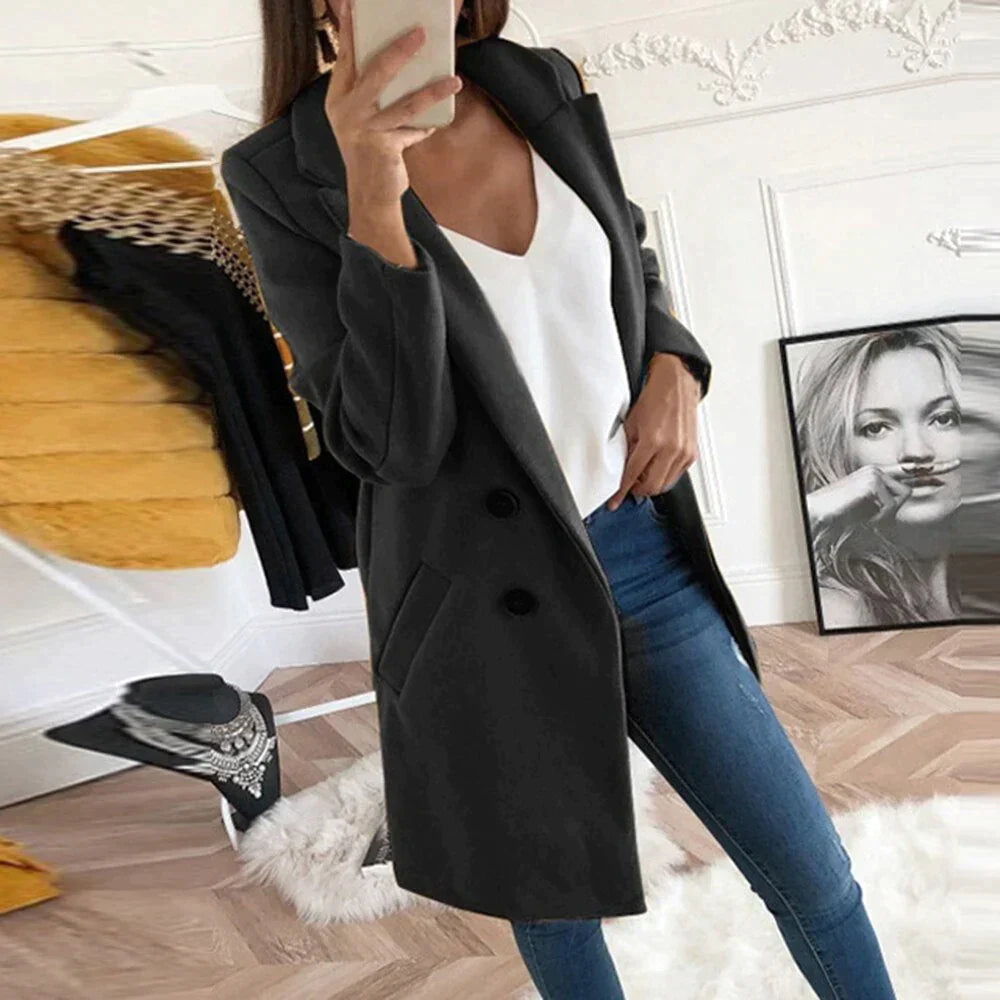 Gabrielle™ | Manteau Chic à Boutons