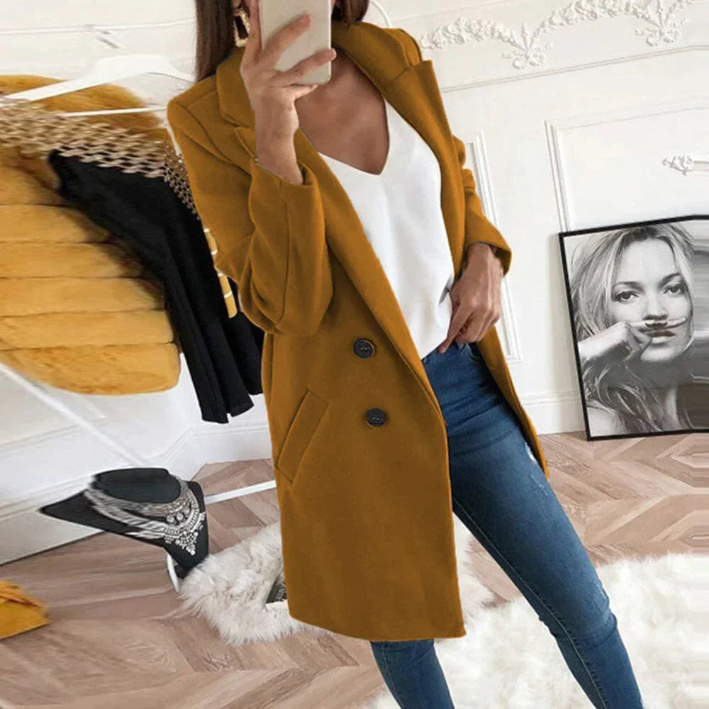Gabrielle™ | Manteau Chic à Boutons