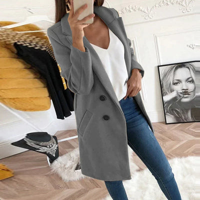 Gabrielle™ | Manteau Chic à Boutons