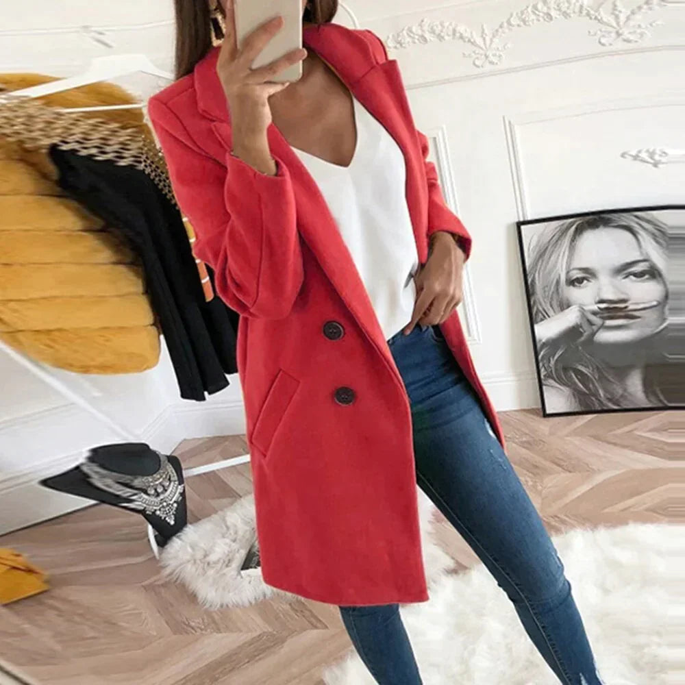 Gabrielle™ | Manteau Chic à Boutons