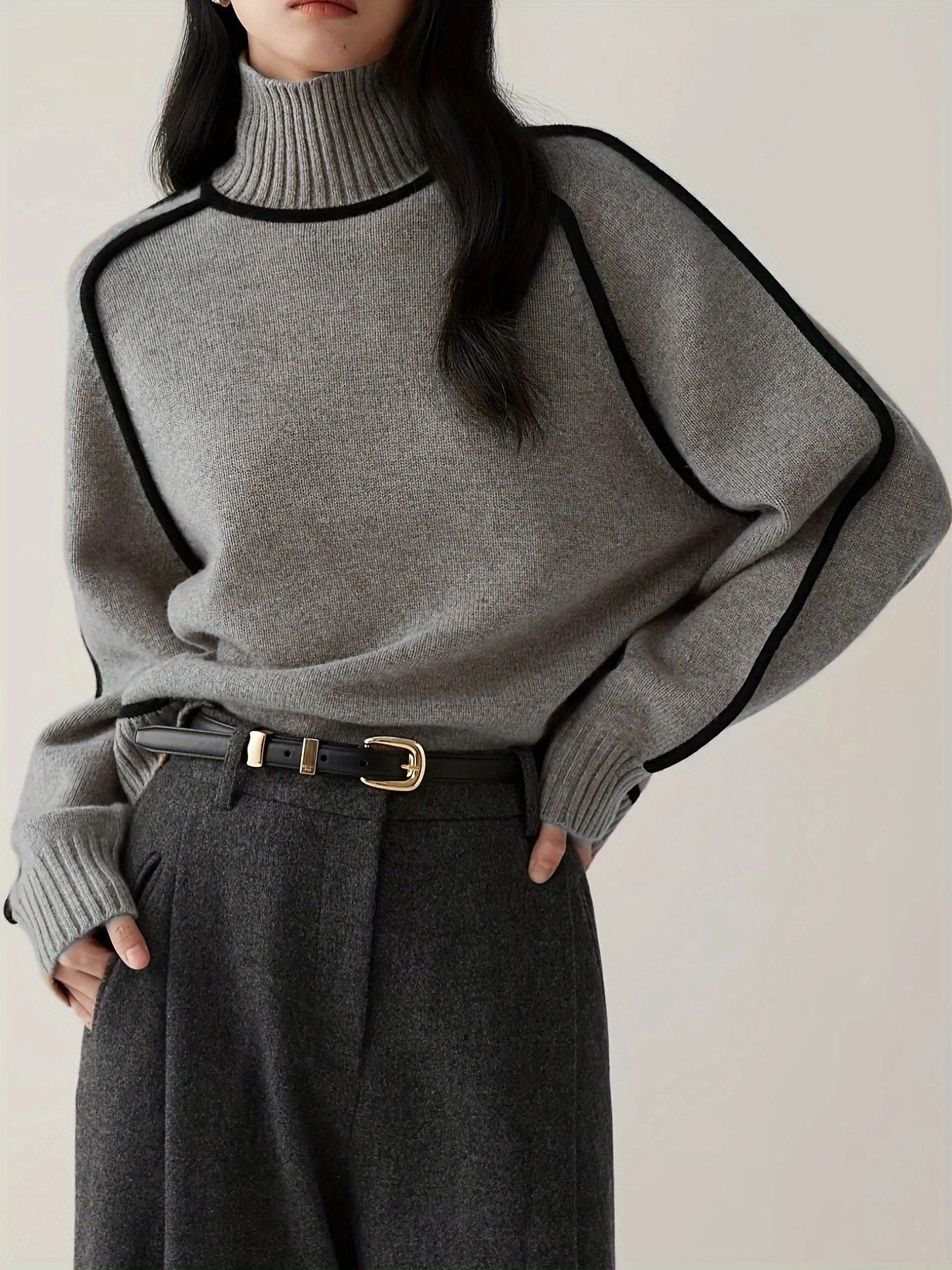 Juliette™ | Pull Chic à Col Roulé