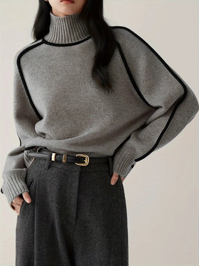 Juliette™ | Pull Chic à Col Roulé