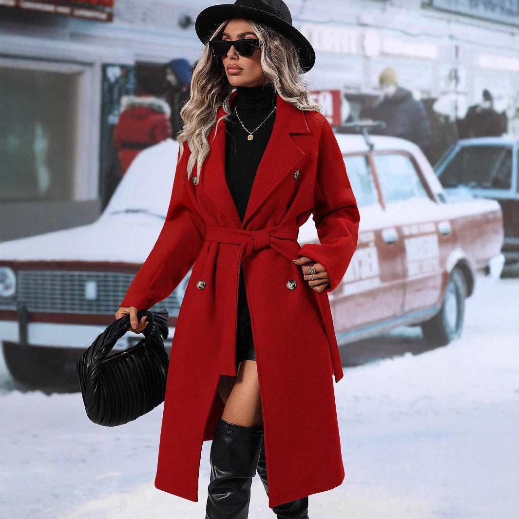 Victoria - Manteau en laine chaude | Élégant & Coupe-vent