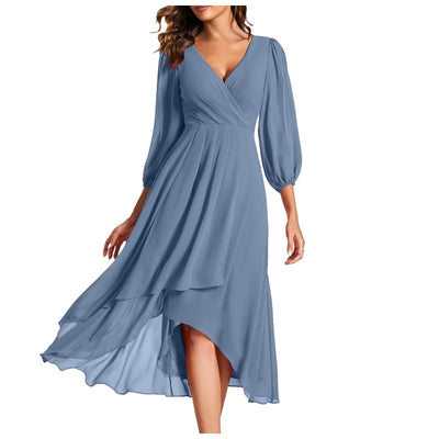 Rosanna | Elegante Abito a portafoglio con scollatura a V