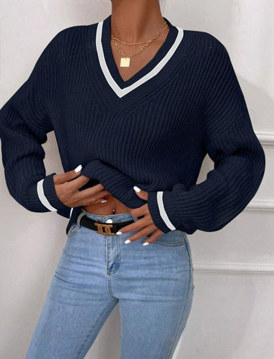 Madeleine™ | Pull Doux et Élégant à Col V