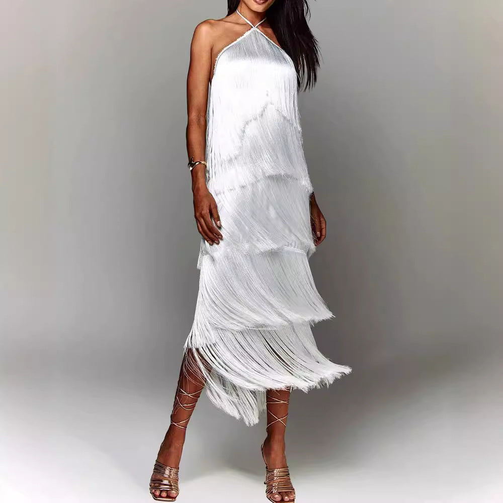 Soline | Robe Élégante à Franges