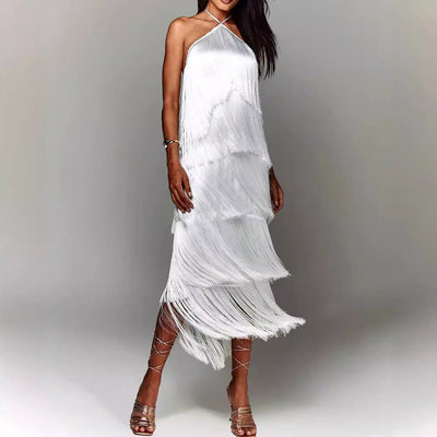 Soline | Robe Élégante à Franges