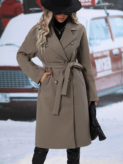 Victoria - Manteau en laine chaude | Élégant & Coupe-vent