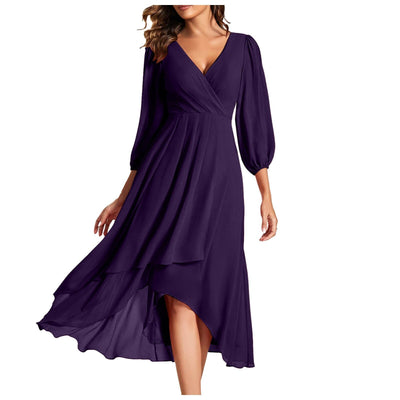 Rosanna | Elegante Abito a portafoglio con scollatura a V