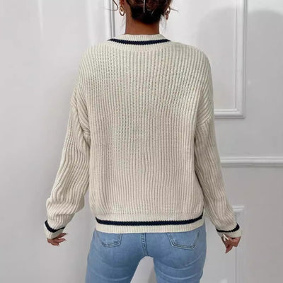 Madeleine™ | Pull Doux et Élégant à Col V