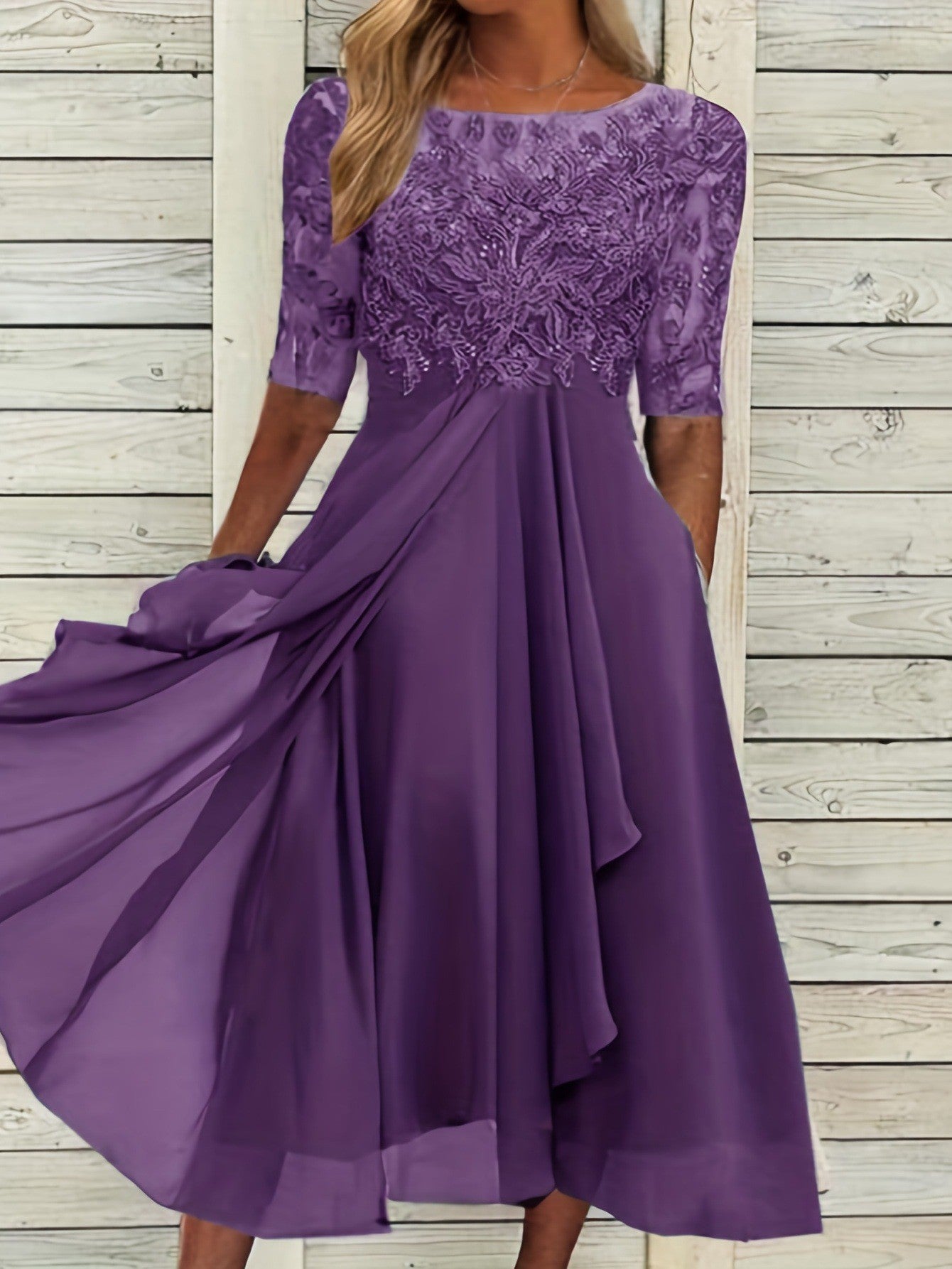 Geneviève | Robe élégante en dentelle
