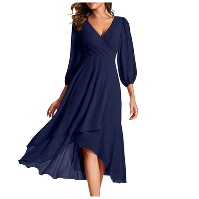Rosanna | Elegante Abito a portafoglio con scollatura a V