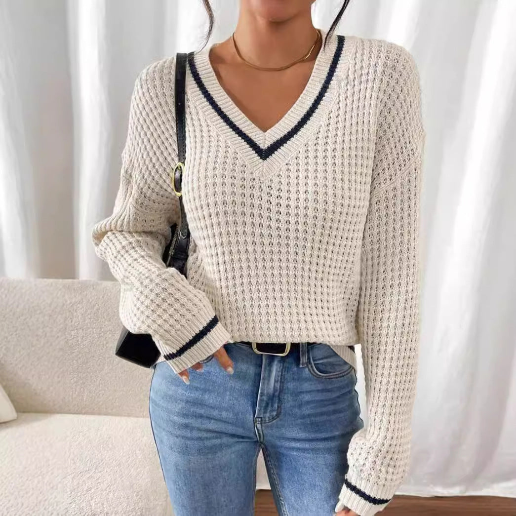 Madeleine™ | Pull Doux et Élégant à Col V