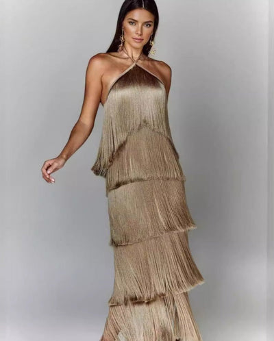 Soline | Robe Élégante à Franges