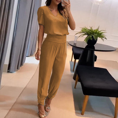 Florence™ - Ensemble Tendance avec Blouse et Pantalon