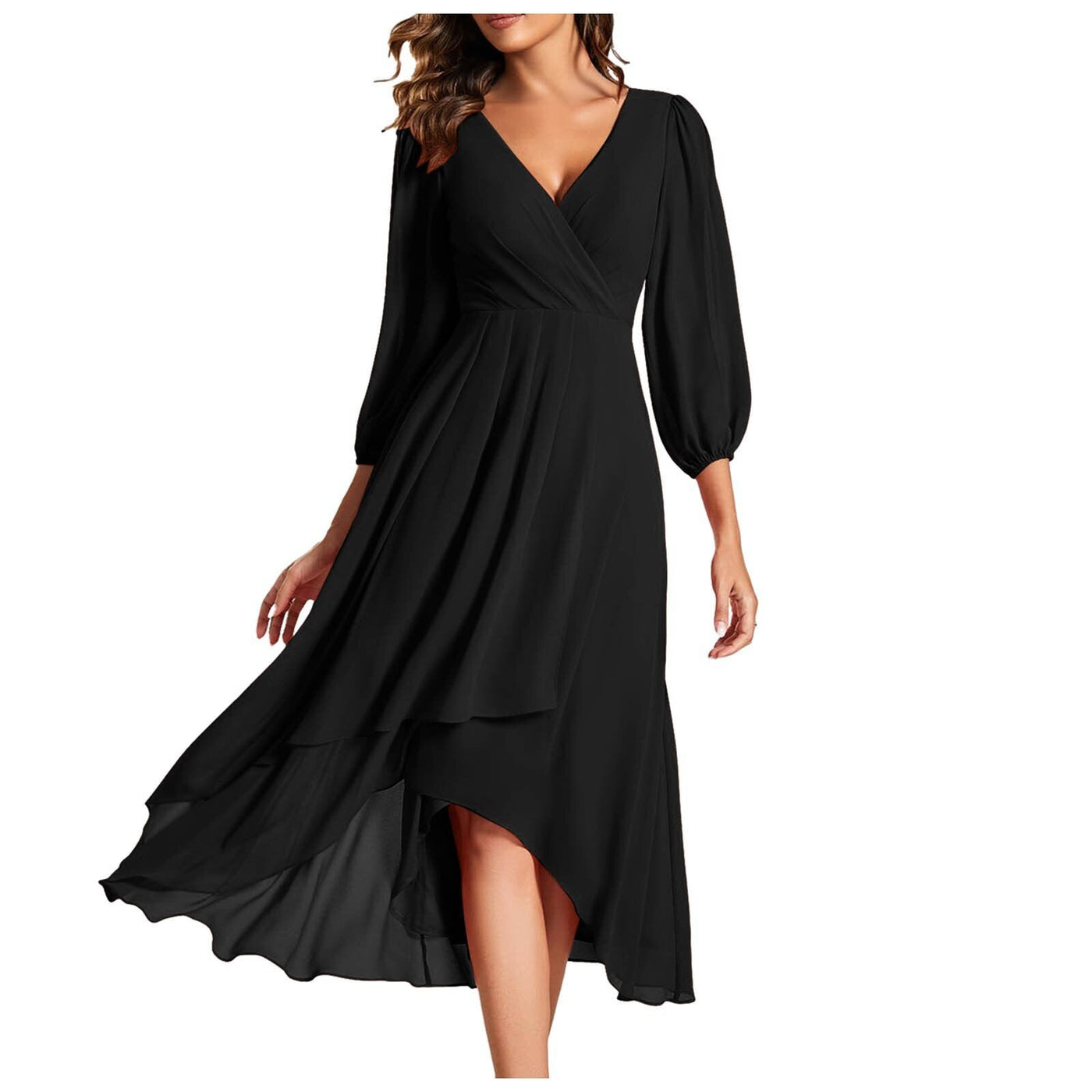 Rosanna | Elegante Abito a portafoglio con scollatura a V