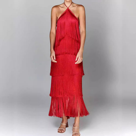 Soline | Robe Élégante à Franges