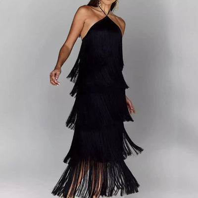 Soline | Robe Élégante à Franges