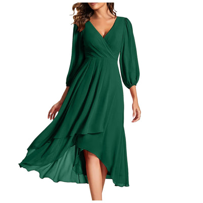 Rosanna | Elegante Abito a portafoglio con scollatura a V