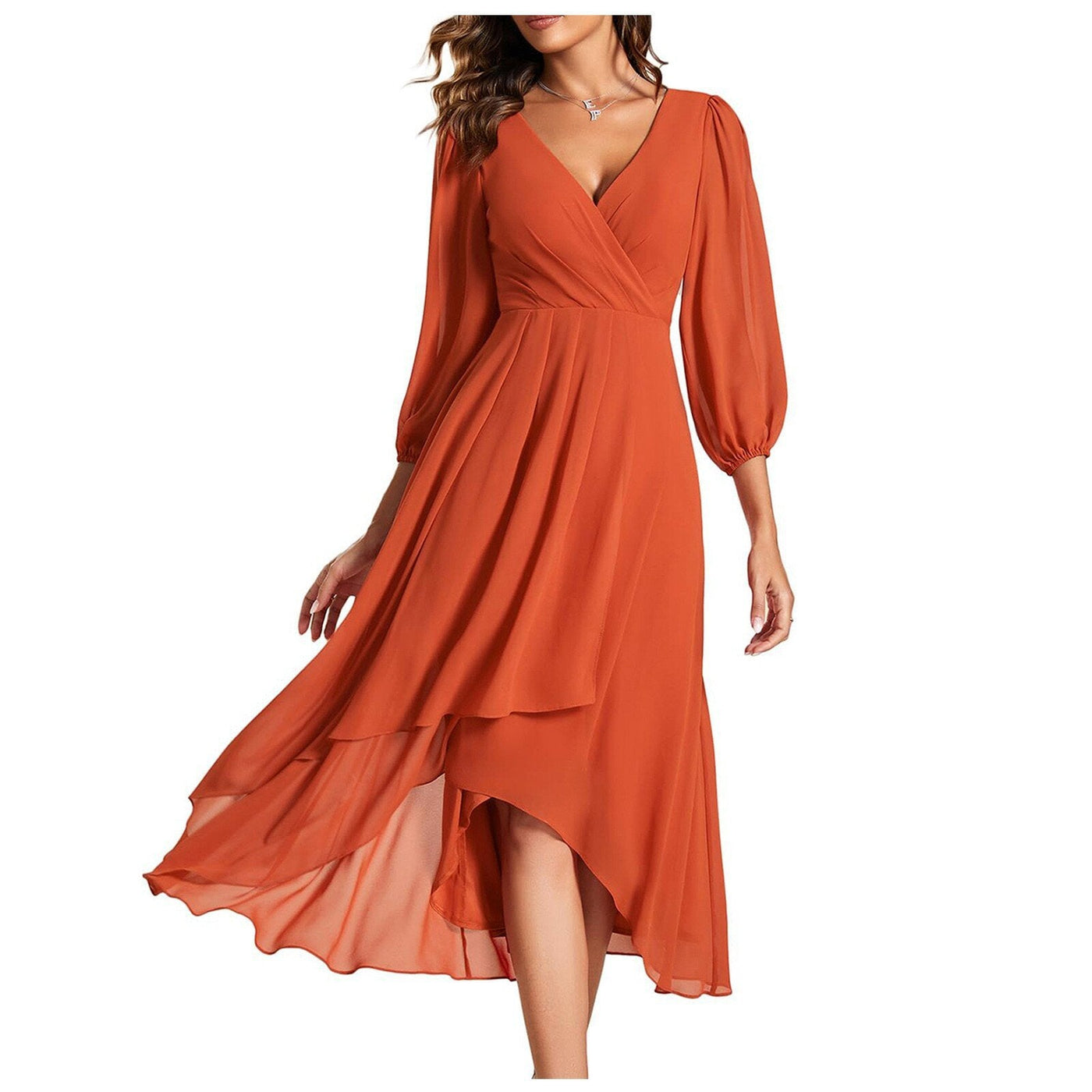 Rosanna | Elegante Abito a portafoglio con scollatura a V