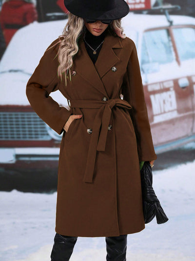 Victoria - Manteau en laine chaude | Élégant & Coupe-vent