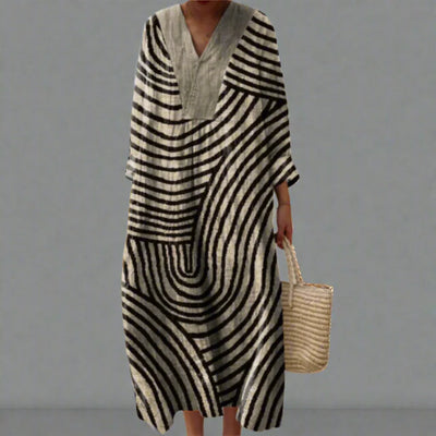 Marit™ | Elegant geometrisk kjole