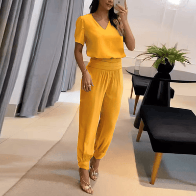 Florence™ - Ensemble Tendance avec Blouse et Pantalon