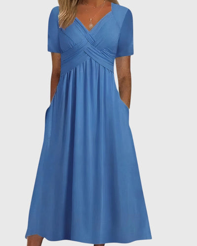 Aria - Comfortable V-Neck Dress