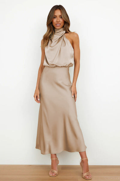 Aurélie - Robe longue en satin