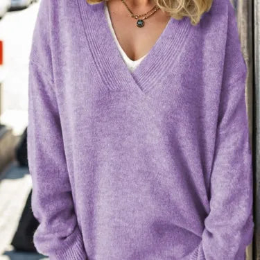 Miriam - Accogliente maglione con scollo a V