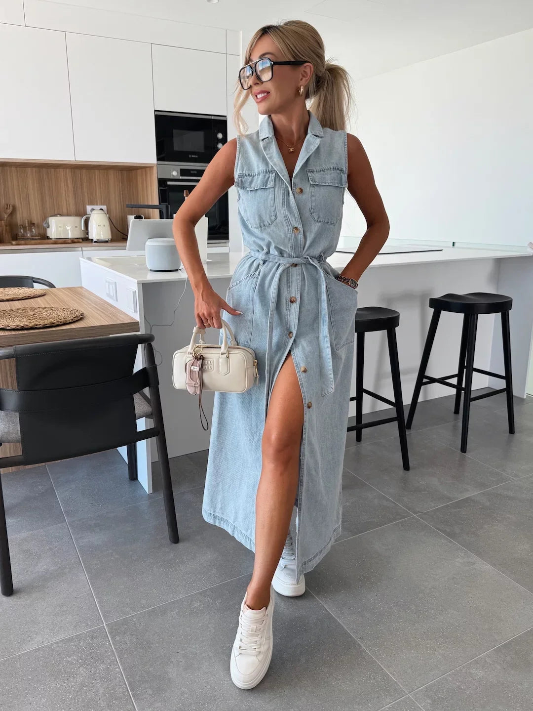Giovanna | Maxi Abito in Denim