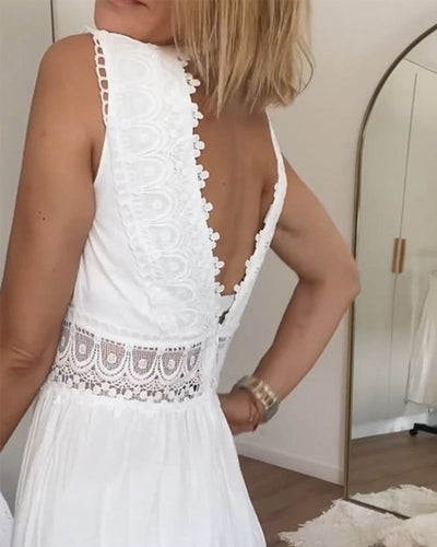 Jessica™ | Elegant Lace Dress with V-Neck