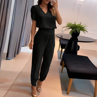 Florence™ - Ensemble Tendance avec Blouse et Pantalon