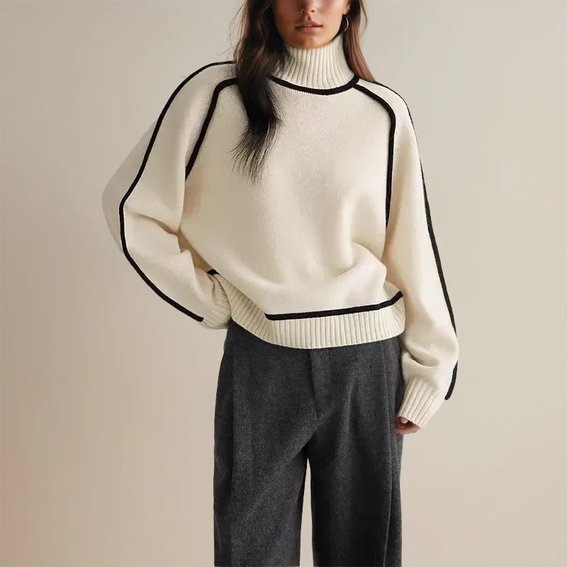 Juliette™ | Pull Chic à Col Roulé