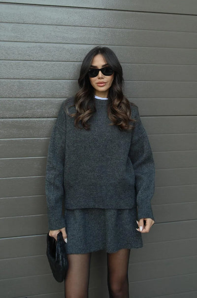 Helena - Knitted skirt Jumper (top + skirt)