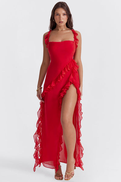 Macy | Robe Éblouissante avec Volants