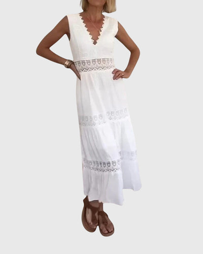 "Celebrity" V-neck lace dress Perfect For Special Events