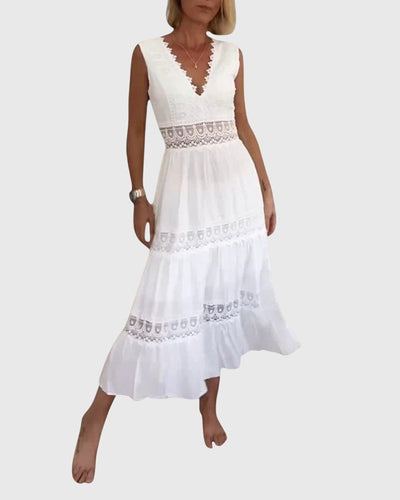 "Celebrity" V-neck lace dress Perfect For Special Events