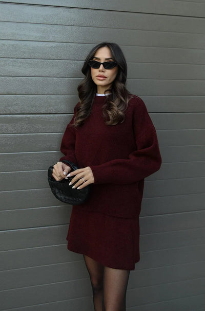 Helena - Knitted skirt Jumper (top + skirt)