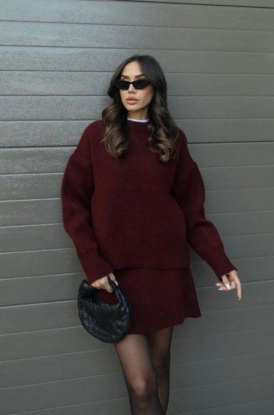 Helena - Knitted skirt Jumper (top + skirt)