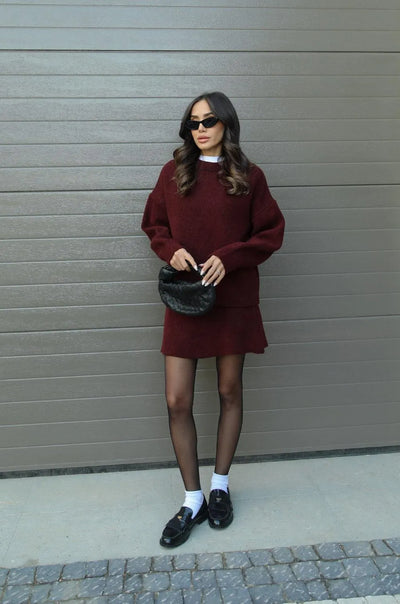 Helena - Knitted skirt Jumper (top + skirt)