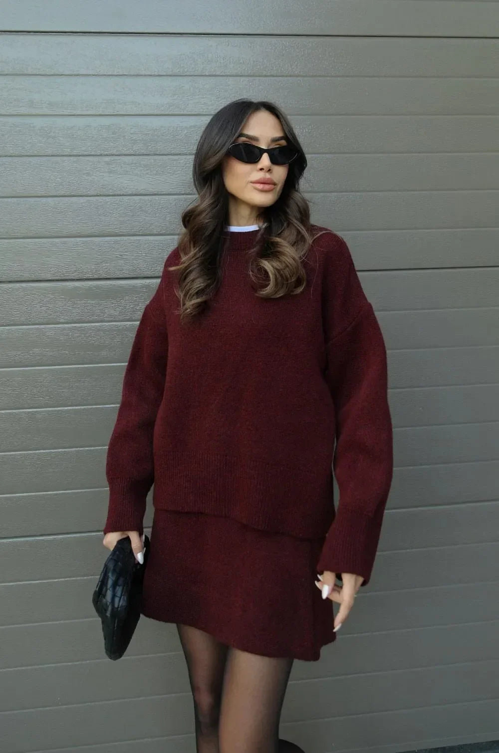 Helena - Knitted skirt Jumper (top + skirt)