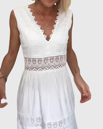 "Celebrity" V-neck lace dress Perfect For Special Events