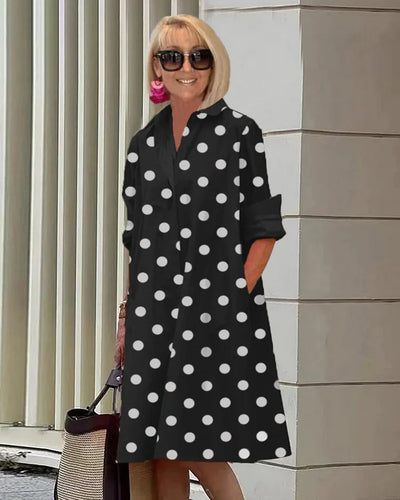 Clara - Élégante Robe d'Été à Pois