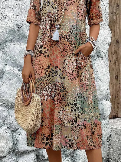 Marcelle™ | Robe Florale Vibrante